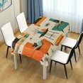 thumbnail image 4 of Yayeee Tablecloths 54" x 54" Rectangle Wrinkle Resistant Party Table Cover, Black Cats Reading, 4 of 8