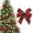 Wine, variant on Christmas Bow for Tree and Wreath Decoration, Made of Durable Polyester Fabric, Compact Size for Easy Hanging and Festive Holiday Decor