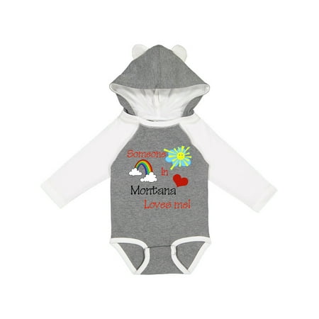 

Inktastic Someone in Montana Loves Me! Gift Baby Boy or Baby Girl Long Sleeve Bodysuit