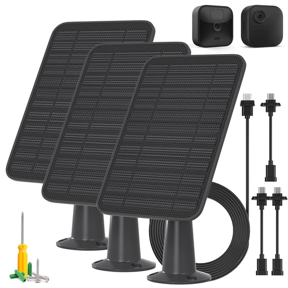 5W Solar Panel Compatible with Blink Outdoor 4(4th Gen)/Blink Outdoor(3rd Gen) XT3 & Blink XT2/XT Camera, Blink Solar Panel Charg