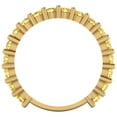 thumbnail image 5 of 1.26 ctw Wedding Band for Women - 18K Yellow Gold Simulated Yellow Diamond Stackable Eternity Ring, 5 of 6