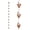 Butterfly, variant on Topadorn Rain Chain, 8.6 FT Flower Leaf Metal Rain Chain, Functional and Decorative Replacement for Gutter Downspouts, Adjustable, Antique Gold