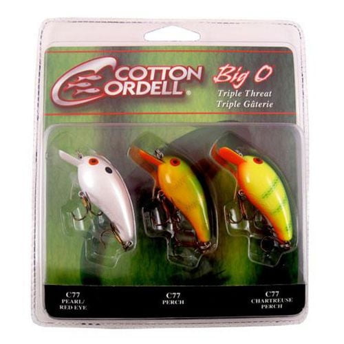 Cotton Cordell Big O Triple Threat Lure Kit, Hard Baits