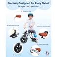 thumbnail image 4 of Bicicleta y triciclo de equilibrio KRIDDO 2 en 1 para 2 a 5 años, color blanco, 4 of 6