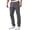 Dark Gray, variant on Mens Casual Pants Straight Fit Golf Casual Pants Elastic Waist Workout Joggers Hiking Pants
