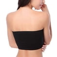 thumbnail image 3 of 3 Pcs Women's Padded Bandeau Bra, Strapless Removable Pads Tube Tops, 3 of 3