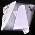 thumbnail image 4 of 100pcs 11 Holes Thickening Transparent Plastic Punched File Folders A4 Document Sleeves Protector Office Supplies, 4 of 4