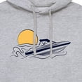 thumbnail image 3 of Instant Message - Speed Boat - Men's Pullover Hooded Fleece Sweatshirt, 3 of 6