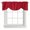 Red, variant on Tie Up Valances for Windows, Pure Red Adjustable Valance Curtains Window Treatment for Living Room/Bedroom Windows, Simple Solid Color Rod Pocket Kitchen Curtains & Drapes 42x12 Inch