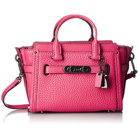 Coach - Coach Swagger Mini Dark Pink Amarenth Leather Handbag Bag New ...