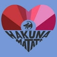 thumbnail image 2 of Boy's Lion King Simba Hakuna Matata Heart  Performance Graphic Tee Royal Blue Heather Large, 2 of 4