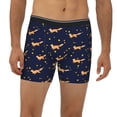 thumbnail image 2 of Men'S Boxer Briefs, Star Fox Print Soft And Breathable Mens Underwear Boxer Briefs With Widen Waist, 2 of 2