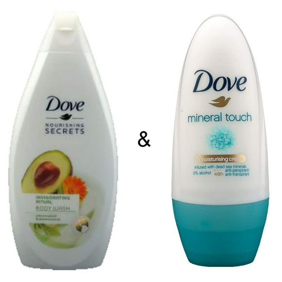 Body Wash Invigo Ritual 500 by Dove & Roll-on Stick Mineral Touch 50ml by Dove