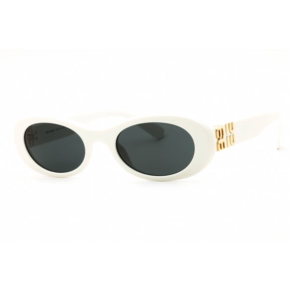 Miu Miu 0MU 06ZS 1425S0 Women's White Acetate Full Rim Sunglasses