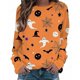 thumbnail image 1 of Sudadera con capucha divertida de Halloween para mujer, de cuello redondo Sudadera con capucha, suéter de calabaza, abrigos para niña, ropa de otoño, 1 of 4