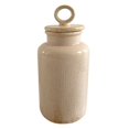 thumbnail image 2 of Jeco HD-HADJ058M Distress Lidded Jar, Cream - Medium, 2 of 3
