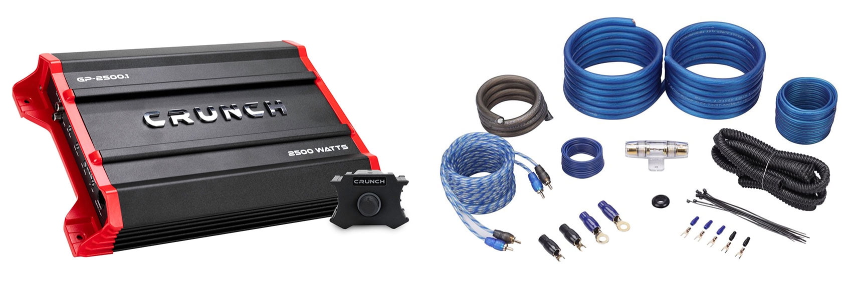 Crunch Ground Pounder 2500 Watt Mono Car Audio Amplifier with