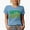 Baby Blue, variant on Coffee Makes Me Happy Quote, Groovy Retro Wavy Text Merch Gift, White T-Shirt, Large
