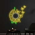 thumbnail image 3 of Handmadetneonsign Butterfly Sunflower Neon Light, Sunflower Flower Butterfly Led Light, Florist Led, 3 of 5