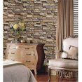 thumbnail image 3 of 18"x120" Papel pintado de ladrillo de piedra autoadhesivo Peel And Stick Backsplash Panel de pared extraíble decoración del hogar,11 Feliz Sencillez, 3 of 4