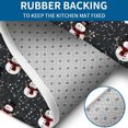 thumbnail image 4 of Black Christmas Snowman Pattern Bathroom Rugs Sets 3 Piece,Toilet Cover Set,Absorbent Non Slip Bathroom Mats Sets with U-Shaped Contour Rug Toilet Rug Set, 4 of 5