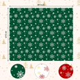 thumbnail image 7 of Christmas Throw Blanket, Sherpa Christmas Blankets, Fuzzy Fluffy Soft Cozy Blanket, Fleece Flannel Plush Microfiber Blanket for Couch Bed Sofa (50" X 60",Green Snowflake), 7 of 7