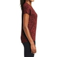 thumbnail image 3 of Mafoose Women's Electric Heather Sporty Tee Deep Red-Black Electric Large, 3 of 5