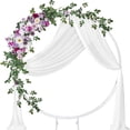 thumbnail image 1 of 5.5m Tela para Drapeado Arco Boda,550X75cm Cortinas Blancas Transparentes para Decoración Techo Fiesta y Ceremonia Boda,Adecuado Para Bodas,Fiestas,Bienvenidas,Restaurantes y Dormitorios, 1 of 4