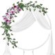 thumbnail image 1 of 5.5m Tela para Drapeado Arco Boda,550X75cm Cortinas Blancas Transparentes para Decoración Techo Fiesta y Ceremonia Boda,Adecuado Para Bodas,Fiestas,Bienvenidas,Restaurantes y Dormitorios, 1 of 4