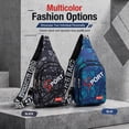 thumbnail image 5 of Crossbody Backpack for Men&Women, Small Sling Backpack Mens Shoulder Bag, Casual Daypack Hiking Bag for Travel (Black), 5 of 10