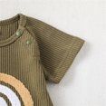 thumbnail image 4 of WIBACKER Newborn Baby Boy Rainbow Short Sleeve Romper One Piece Jumpsuits Summer Clothes, 4 of 11