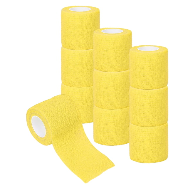 Elastic Sports Bandage,10Pcs Multifunction Disposable Self Tattoo Handle Straps Disposable Cohesive Bandage Finely Tuned Performance