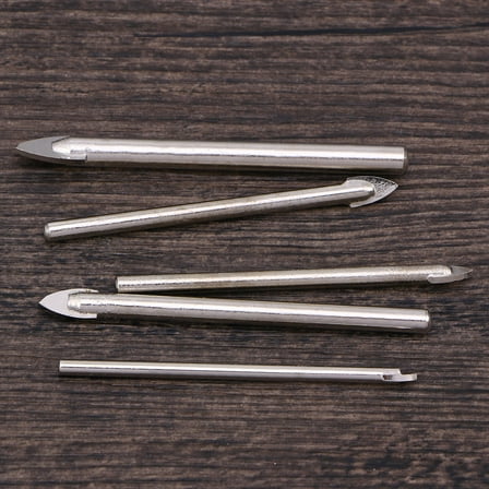 LABSERRON Ceramic Tile Glass Drill Bit Set Silver 5Pcs 2.8x0.2x0.2In
