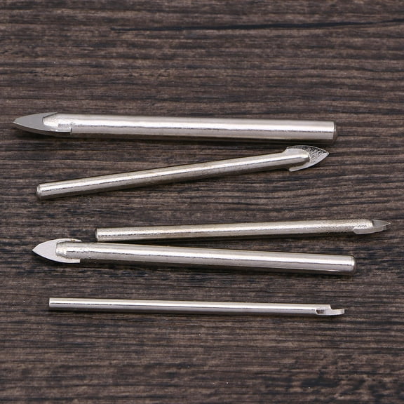 LABSERRON Ceramic Tile Glass Drill Bit Set Silver 5Pcs 2.8x0.2x0.2In