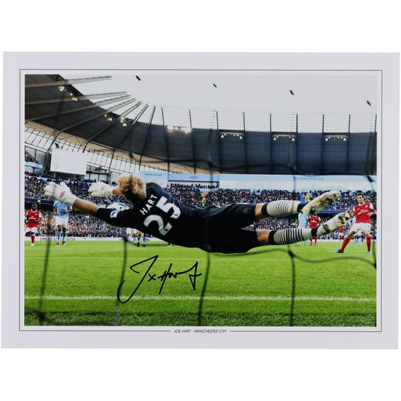 Joe Hart Manchester City Autographed 12" x 16" Diving Photograph - Fanatics Authentic Certified