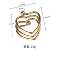 thumbnail image 2 of Stainless Steel Cock Ring, Heart Shape Penis Ring Sex Toy for Men, Gold, 2 of 6