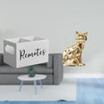 thumbnail image 2 of Soporte De Control Remoto De Madera Retro Con Escultura De Gato, Figura Decorativa, Organizador De Arte Animal Para Mesa, Mesita De Noche, Sofá, Oficina, 2 of 8