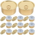 YIHONGMU 10 Pcs Empty Tin Cans Selfseal Tea Tins Coffee Can Pet Food