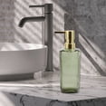 thumbnail image 6 of Unique Bargains 1 Pc Classic Vertical Lines Soap Pump Dispenser for Hotels 350ml Gold Tone Green, 6 of 6