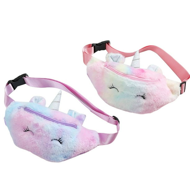 Pink fluffy shop fanny pack