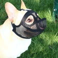 thumbnail image 2 of Bozal de Bulldog Francés, Bozal de Perro de Hocico Corto para Shih Tzu Bulldog Inglés, Bozal de Perro de Malla con Diseño de Lengua Fuera, Bozal de Perro de Cara Plana, 2 of 6
