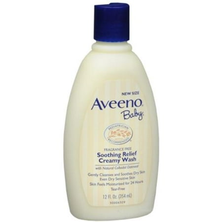 Aveeno bébé sans parfum apaisant Relief Creamy Wash (12 oz pack de 3)