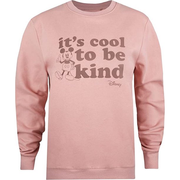 Disney - Jersey Its Cool To Be Kind de Mickey Mouse para Mujer (Rosa Dusty)