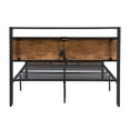 thumbnail image 5 of SESSLIFE Full Size Metal Bed Frame with Headboard and Footboard, No Box Spring Needed Platform Bed, Heavy Duty Steel Slat Support, Under-Bed Storage, 5 of 10