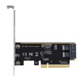 thumbnail image 1 of PCIE 8X to 2 Ports U.2 Adapter Card SFF8643 Dual NVMe SSD PCIE X8 Expansion Card SFF8643 U2 Adapter, 1 of 5