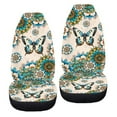 thumbnail image 6 of ZIATUBLE Boho Mandala Car Seat Covers for Women Butterfly Print Car Seat Covers for Front Seats Auto Interior Accessories for Trucks Vans SUV Pack of 2 Breathable Stretchy Driver Seat Covers, 6 of 7
