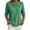 Green, variant on Women's 2026 Spring Summer Waffle Texture Solid Color V Neck Button Front Half Sleeve Top, Loose Fit Casual Pullover Blouse for Daily Wear, Breathable and Lightweight Light Blue XL