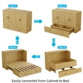 thumbnail image 5 of Farmhouse Murphy Bed With Storage and Build-in Charging Station For Bedroom,Guest Room, Queen Size, 5 of 7