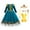 Dress B with Accessories, variant on KAWELL Brave Princess Green Costume Kids Dress Up Costume Birthday Carnival Party Classic Costume