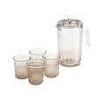 thumbnail image 2 of Rewenti Glacial Texture Large Capacity Refrigerator Jug Plastic Transparent Cup Set and Cold Brew, 2 of 6